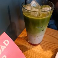 Iced matcha blueberry Muffin at Caffe Nero in Castlebar