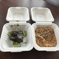 Dolmas n babaganoush   at The Mediterranean Joint in Madison
