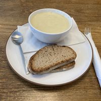 Cauliflower 🥣 soup  at Slate Cafe - Midtown in New York City