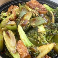 Flavorful, but why the scarcity of tofu in a tofu dish  at Campus Wok in Kalamazoo