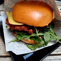 Veganer Burger mit extra Jalapeños at Butjer Smashed in Linden in Hannover