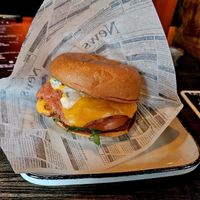 Wieder lecker: Veganer Trüffelburger at Butjer Smashed in Linden in Hannover