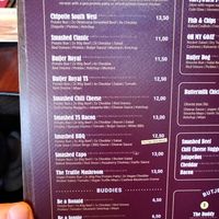 New menu 1 at Butjer Smashed in Linden in Hannover