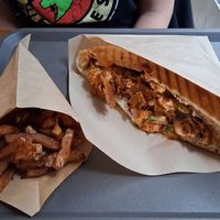 Vebab menu at Güstavo Gemüse Vebab in Lyon