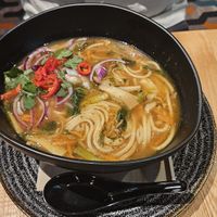 Vegan Ramen Soup at STN - The Windmill in Stansted