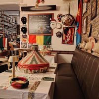 Interior at Muna's Ethiopian Cuisine in Edinburgh