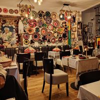 Interior at Muna's Ethiopian Cuisine in Edinburgh