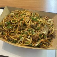 Vegan chow mein  at Momu in Sao Paulo