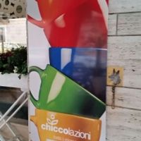 outside at Chiccoteca in Pesaro