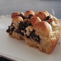 Crumble cake at Chiccoteca in Pesaro