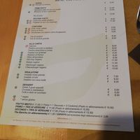 Menu at Chiccoteca in Pesaro
