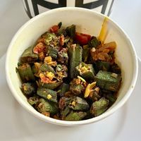 Bhindi fry  at Vasanta Bhavan in Dubai