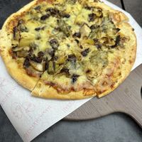 Vegan zucchini pizzaa  at Restaurant 317 in Parramatta