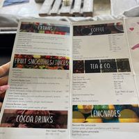 drinks (food menu on the other side but forgot to take a picture)  at Mum in Pattaya