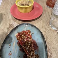Cheesecake at Plaer Vegetaria in Mallorca