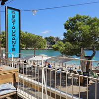 Outdoor seating. at VIBES by Quince in Mallorca