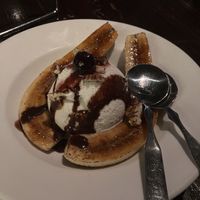 Vegan banana split   at Fortunate Son in Garland