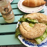 Bagel at No Milk Today in Berlin