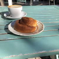 Cinnamon Bun with Cappuccino   at No Milk Today in Berlin