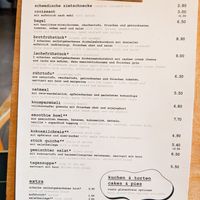 Menu at No Milk Today at No Milk Today in Berlin