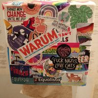 Toilet decor... My kinda place ❤️ at No Milk Today in Berlin