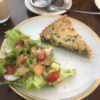 Tofu and peas quiche - delicious   at No Milk Today in Berlin