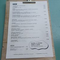 Menu at No Milk Today in Berlin