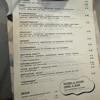 Menu Dec 2023 —sad to hear they’re closing  at No Milk Today in Berlin