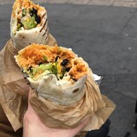 Veggi pancho burrito (statt Käse&sour cream👉🏼Tofu) at Mishba - Alexanderplatz in Berlin