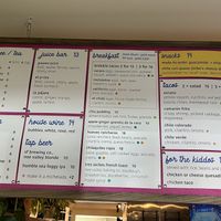 Menu 1  at Todo El Día in San Francisco