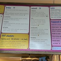 Menu 2  at Todo El Día in San Francisco