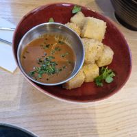 Golden Tofu Cubes at Uncle Chen in Munich