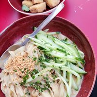 Peanut noodles and Fried tofu at Uncle Chen in Munich