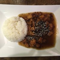 soy chunks in tamarind sauve! Really tasty! at Sen Chay in Helsinki