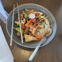 Vegan Pho with ALL the proteins!  at Sen Chay in Helsinki