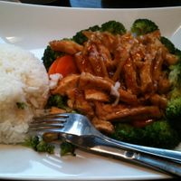 Yummy ginger tofu (vegan) at Sen Chay in Helsinki