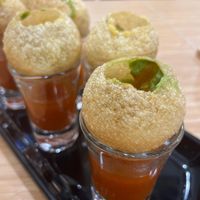 Pani puri  at Indian Empire in Kuala Lumpur