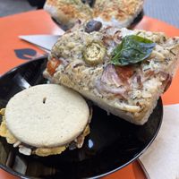 Focaccia and an Alforje  at Craft Vegan Bakery - Recoleta in Buenos Aires