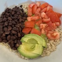 Beans and rice bowl at 4 Roots in Ketchum