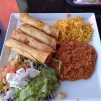 Vegan potato flauta's at Habanero's Bar and Grill in Scotts Valley