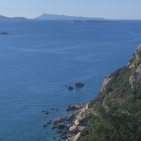 The view  at Panorama in Corfu