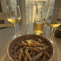 Vegan penne  at Panorama in Corfu