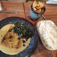 Tofu mango caldo verde at Vrasserie in Porto