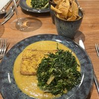 Tofu mango Caldo verde  at Vrasserie in Porto