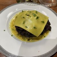 Portobello with vegan cheese   at Vrasserie in Porto