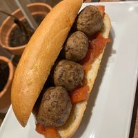 meatball sandwich ok at Vrasserie in Porto