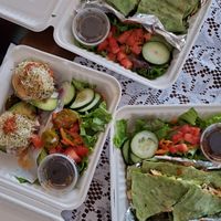 Salads, avocados, quesadilla at Lettuce Inn in Concord