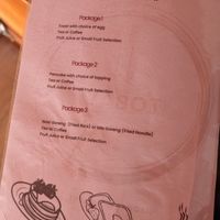 Menu2 at Tobay in Samosir