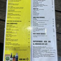 Menu 2/2  at Carport Cafe in Wynnum