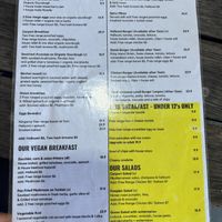 Menu 1/2  at Carport Cafe in Wynnum